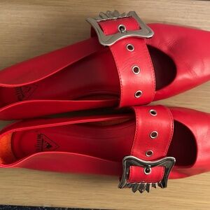 JOHN FLUEVOG / VOGGETTES MISTY/ SLIP-ON MARY JANE FLATS / SIZE 8